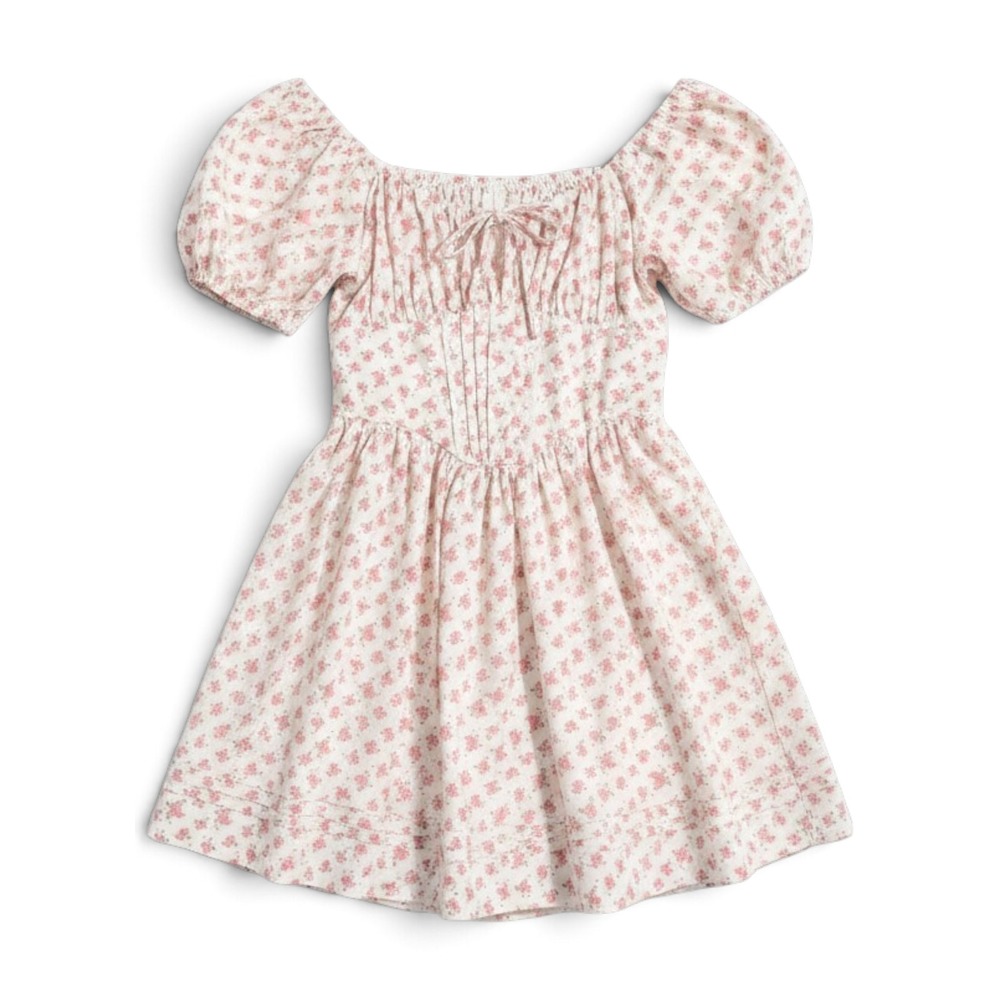 Row A Floral Mini Dress Womens S Cottagecore Coquette Fairycore Milkmaid